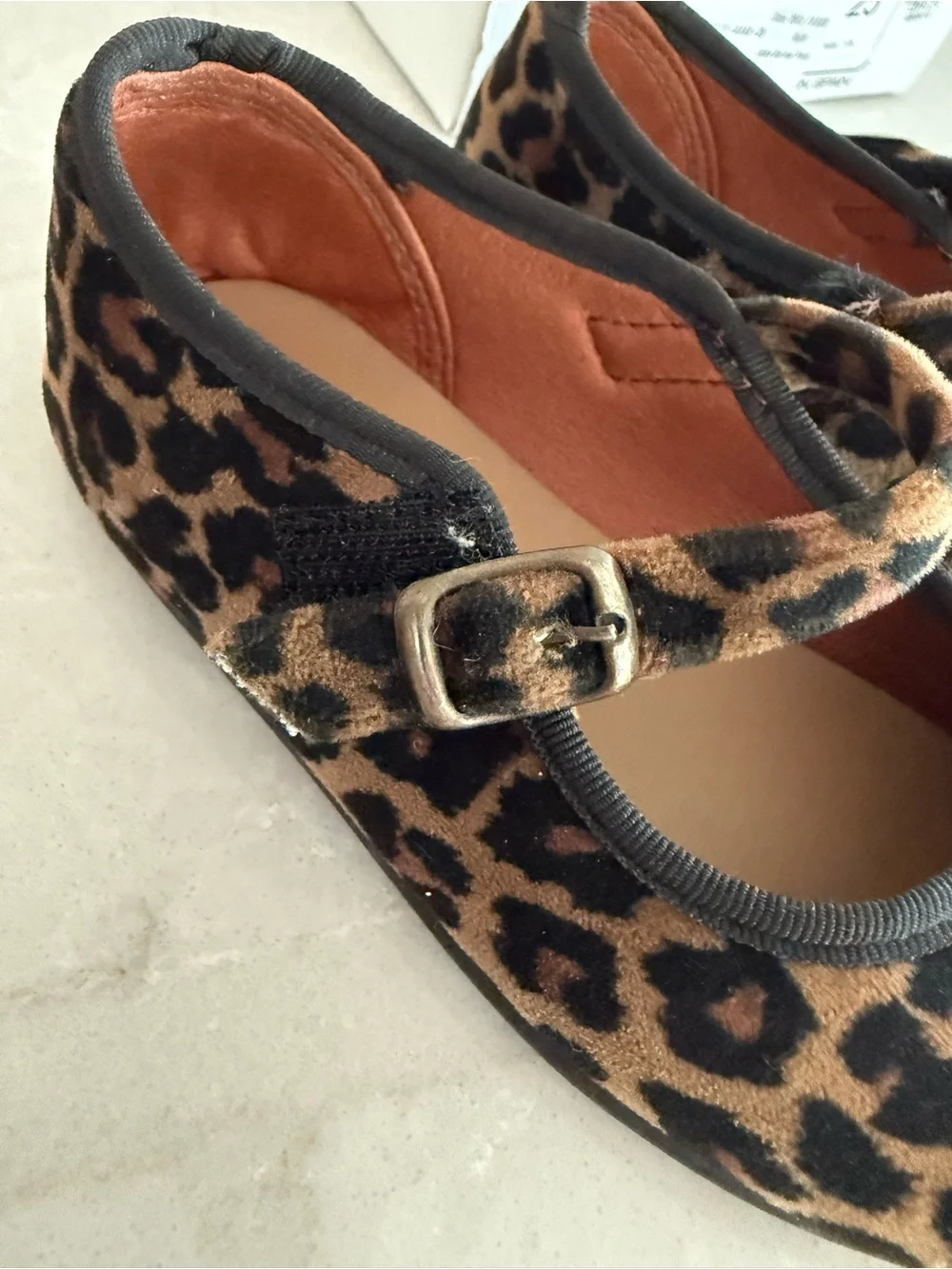 Girls' Leopard Mary Jane Dress Shoes in Brown